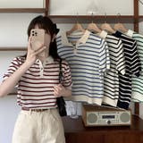 ボーダーポロシャツ【韓国ファッション】 | Doula Doula | 詳細画像22