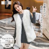 フェイクファーベスト【韓国FASHION】[品番：ZJ000019011]｜Girly Doll