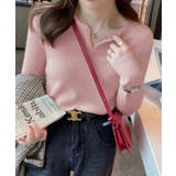 キーネックプルオーバー【韓国ファッション】 | Girly Doll | 詳細画像10 