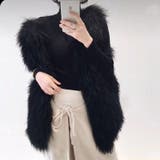 ブラック | ボリュームファーベスト【韓国ファッション】 | Girly Doll