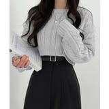 ライトグレー | ニットセーター【韓国ファッション】 | Girly Doll