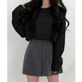 ブラック | ニットセーター【韓国ファッション】 | Girly Doll