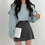 ブルー | ニットセーター【韓国ファッション】 | Girly Doll