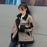 ブラック | フェイクムートンボアジャケット【韓国ファッション】 | Girly Doll