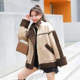 ブラウン | フェイクムートンボアジャケット【韓国ファッション】 | Girly Doll