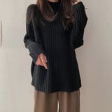 ボトルネックリブニットセーター【韓国ファッション】 | Girly Doll | 詳細画像2 