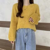 イエロー | オーバーサイズシャギーニット【韓国FASHION】 | Girly Doll