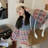 ブルー | ニット・セーター【韓国FASHION】 | Girly Doll