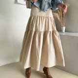 ティアードロングスカート【韓国ファッション】【春夏新商品】 | Doula Doula | 詳細画像2
