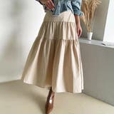 ティアードロングスカート【韓国ファッション】【春夏新商品】 | Doula Doula | 詳細画像4