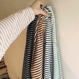 ハイネックボーダーカットソー【韓国ファッション】【春夏新商品】 | Doula Doula | 詳細画像5
