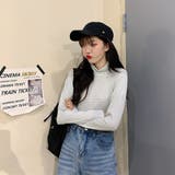 ハイネックボーダーカットソー【韓国ファッション】【春夏新商品】 | Doula Doula | 詳細画像24