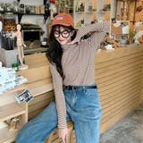 ハイネックボーダーカットソー【韓国ファッション】【春夏新商品】 | Doula Doula | 詳細画像26