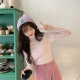 ハイネックボーダーカットソー【韓国ファッション】【春夏新商品】 | Doula Doula | 詳細画像29