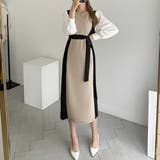 バイカラーワンピース【韓国ファッション】【春夏新商品】 | Girly Doll | 詳細画像13 