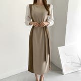 バイカラーワンピース【韓国ファッション】【春夏新商品】 | Girly Doll | 詳細画像17 