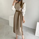 バイカラーワンピース【韓国ファッション】【春夏新商品】 | Girly Doll | 詳細画像19 