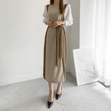 バイカラーワンピース【韓国ファッション】【春夏新商品】 | Girly Doll | 詳細画像21 