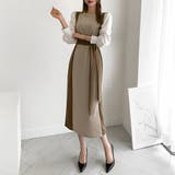 バイカラーワンピース【韓国ファッション】【春夏新商品】 | Girly Doll | 詳細画像23 