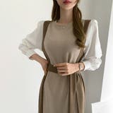 バイカラーワンピース【韓国ファッション】【春夏新商品】 | Girly Doll | 詳細画像26 
