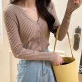 ニットカーディガン【韓国ファッション】【春夏新商品】 | Doula Doula | 詳細画像3