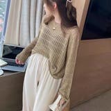 透かし編みニットプルオーバー【韓国ファッション】 | Girly Doll | 詳細画像6