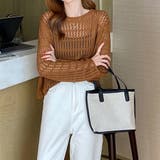 透かし編みニットプルオーバー【韓国ファッション】 | Girly Doll | 詳細画像18