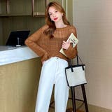 透かし編みニットプルオーバー【韓国ファッション】 | Girly Doll | 詳細画像19