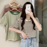 ボーダーＴシャツ【韓国ファッション】 | Girly Doll | 詳細画像2 
