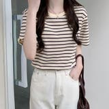 ボーダーＴシャツ【韓国ファッション】 | Girly Doll | 詳細画像5 