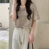 ボーダーＴシャツ【韓国ファッション】 | Girly Doll | 詳細画像9 