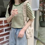 ボーダーＴシャツ【韓国ファッション】 | Girly Doll | 詳細画像13 
