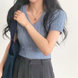 半袖ニットセーター【韓国ファッション】 | Girly Doll | 詳細画像16 