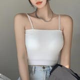 インナーパット付キャミソール【韓国ファッション】 | Girly Doll | 詳細画像2