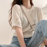 半袖ニットセーター【韓国ファッション】 | Girly Doll | 詳細画像4 
