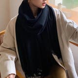 フリンジ大判マフラー ストール | Girly Doll | 詳細画像3 