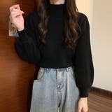 ブラック | ニットセーター【韓国ファッション】 | Girly Doll