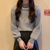 グレー | ニットセーター【韓国ファッション】 | Girly Doll