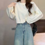 ホワイト | ニットセーター【韓国ファッション】 | Girly Doll