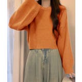 オレンジ | ニットセーター【韓国ファッション】 | Girly Doll