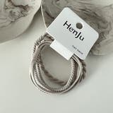 ベージュ | 4枚セットヘアゴム【韓国ファッション】 | Girly Doll