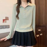 グリーン | カットソー【韓国ファッション】 | Girly Doll