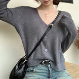 グレー | ニットカーディガン【韓国ファッション】 | Girly Doll
