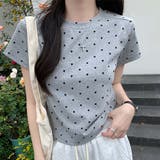 グレー | Ｔシャツ【韓国ファッション】 | Girly Doll