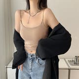 カップ付きチューブトップ【韓国ファッション】 | Girly Doll | 詳細画像1