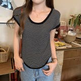 ボーダーブラック | ニットセーター【韓国ファッション】 | Girly Doll