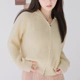 ベージュ | ニットカーディガン【韓国ファッション】 | Girly Doll
