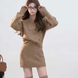 モカ | ニットセットアップ | Girly Doll