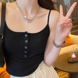 ブラック | パット付キャミソールブラトップ | Girly Doll