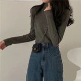 ダークグレー | ニットセーター | Girly Doll